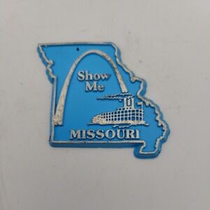 Missouri State Shaped Rubber Magnet Souvenir Travel Refrigerator RARE‎ HTF EUC
